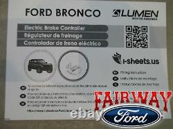 2021 Bronco Oem Véritable Ford Accessoires Réglable Remorque Contrôleur De Frein Kit