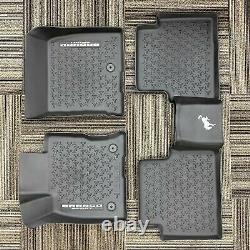 2021 Bronco Sport Oem Genuine Ford Tray Style Molded Black Floor Mat Set 4-pc