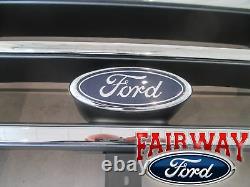 92 À 97 F-250 F-350 Oem Genuine Ford Platinum Chrome Grill Grille Avec Emblème