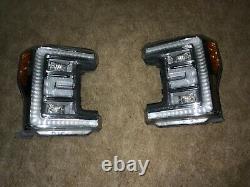 Genuine Oem Pair 2017-2019 Ford F250 F350 Phares Super Duty Balllast À Led Complète