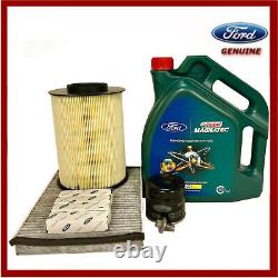 Kit d'entretien complet pour Ford Kuga 1.5 Ecoboost 13-20 incluant l'huile Castrol 2344123 authentique.