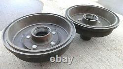 Nos 1960s 1970s Dodge Truck 4x4 Front Brake Drums Hubs 5 Lug Original 48 Splines