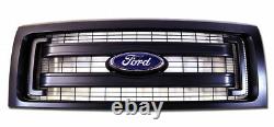 Nouveau Ford Oem 2009-2014 F150 XL Noir Modèle Grille Avec Ford Emblem Dl3z8200ca