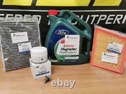 Véritable kit d'entretien Ford Fiesta MK8 1.5 ST EcoBoost Filtre à huile, à air et à pollen