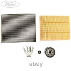 Véritable kit de service Ford Mondeo Mk5 1.5 - Filtre à huile, filtre à air de cabine et bougie d'allumage 2342398